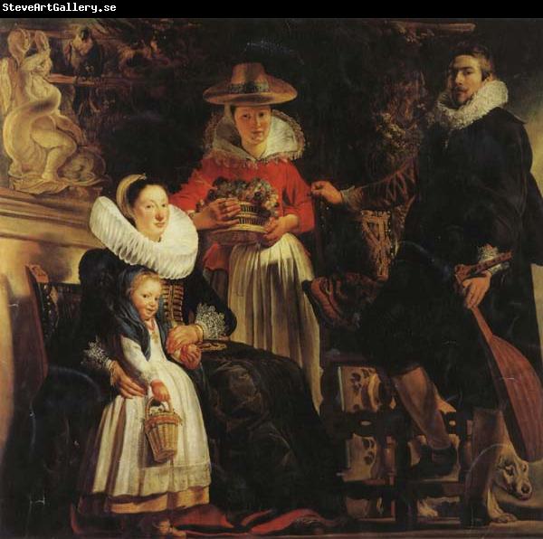 Jacob Jordaens The Artist and His Family in a Garden